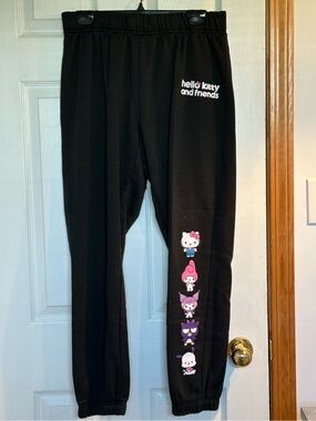 Hello Kitty Black Jogger Sweatpants by Sanrio